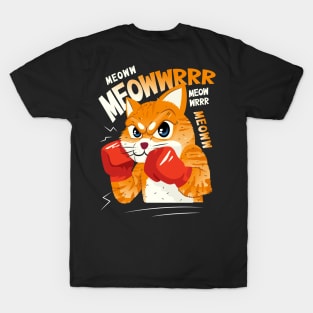 Red Gloved Boxing Ginger Cats T-Shirt